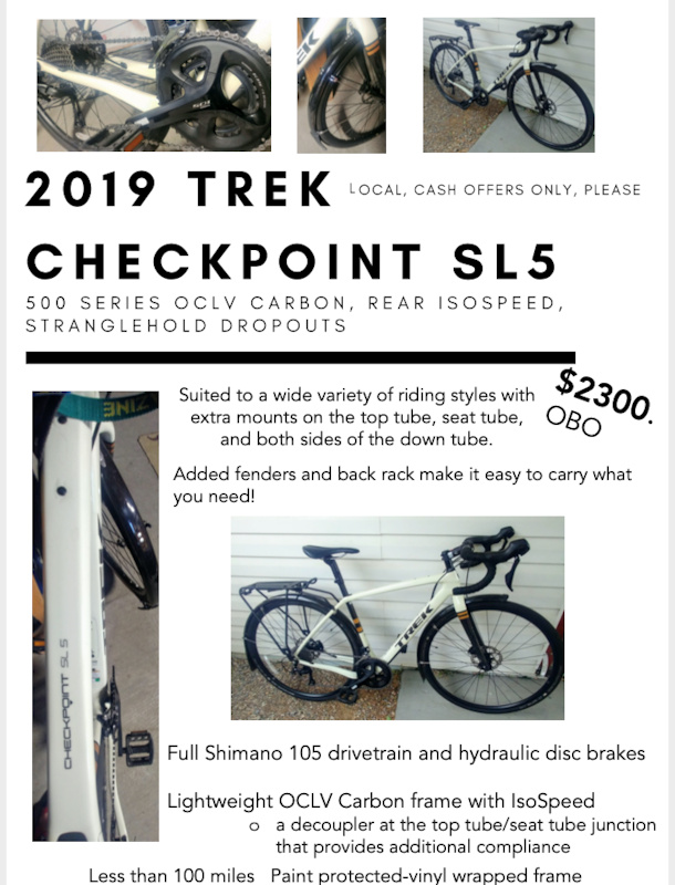 trek checkpoint sl5 for sale