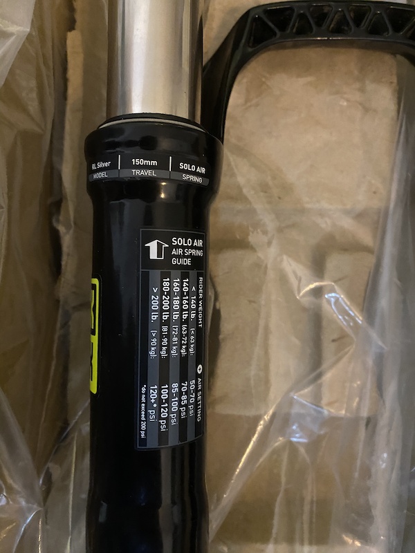 rockshox 150mm fork 29