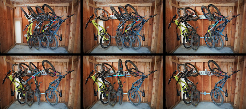 15376円 付与 特別価格 Wall Bike Rack Storage Holds 5 Bicycles and 3 Helmets for Garage Space Savi