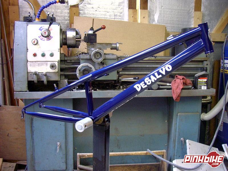 This is the new Desalvo frame.  Longer tt, 15 in. stays, beautiful frame.