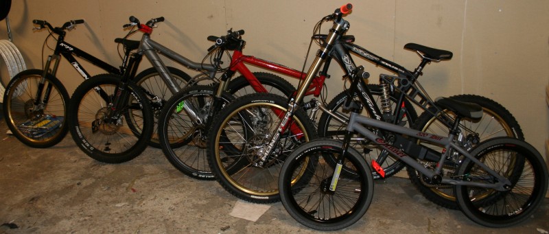 the other Half of the Fleet.

forgot to take the BMX cranks with me today!