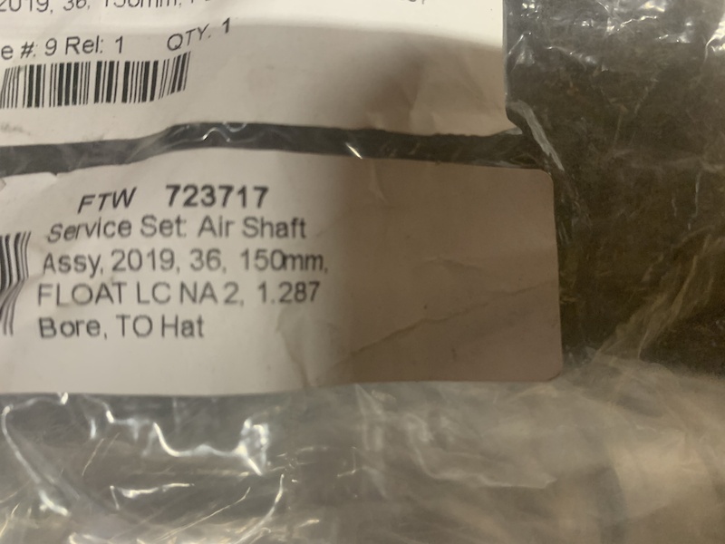 fox 36 150mm air shaft