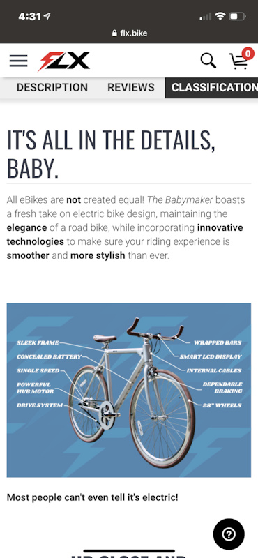 babymaker bike for sale