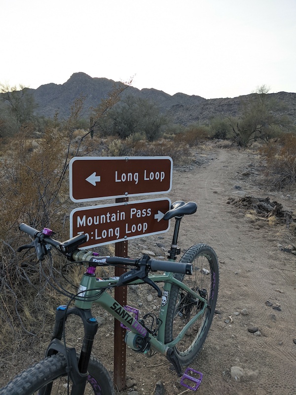 Long Loop Pass Mountain Biking Trail Goodyear, Arizona