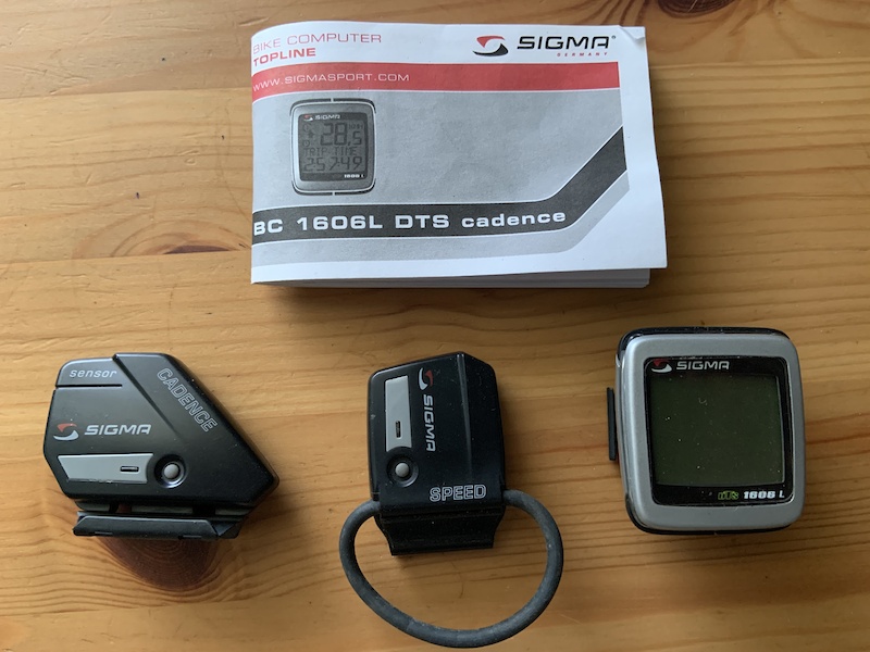 Sigma Bike Computer BC 1606DL DTS Speed/Cadence For Sale