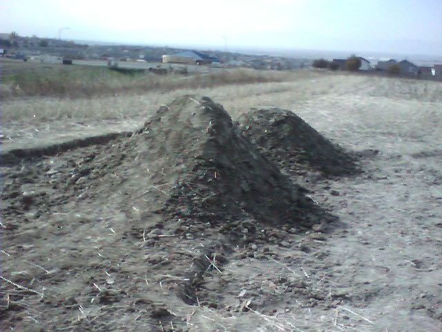 Dirt jump final product before ruined by jeeps.