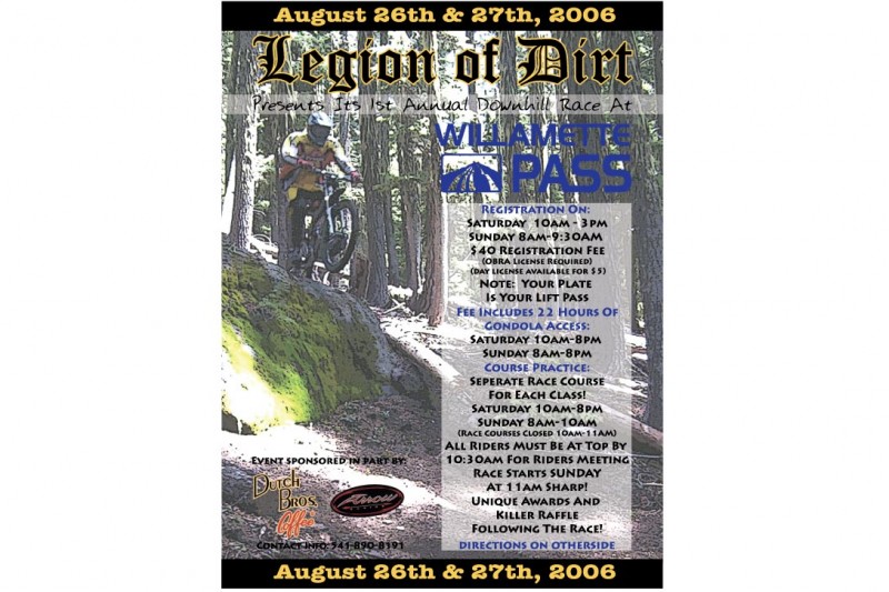 Race Flyer I did for a race we ran and promoted in 2006....