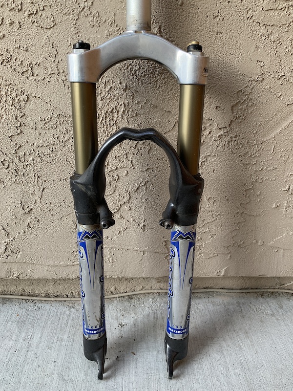 2002 Marzocchi Bomber Atom 100 Race Suspension Fork Gray For Sale