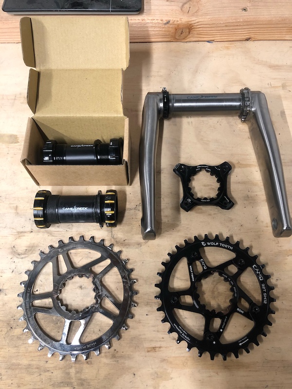 Cane Creek eeWings 170mm + BB + Chainrings For Sale