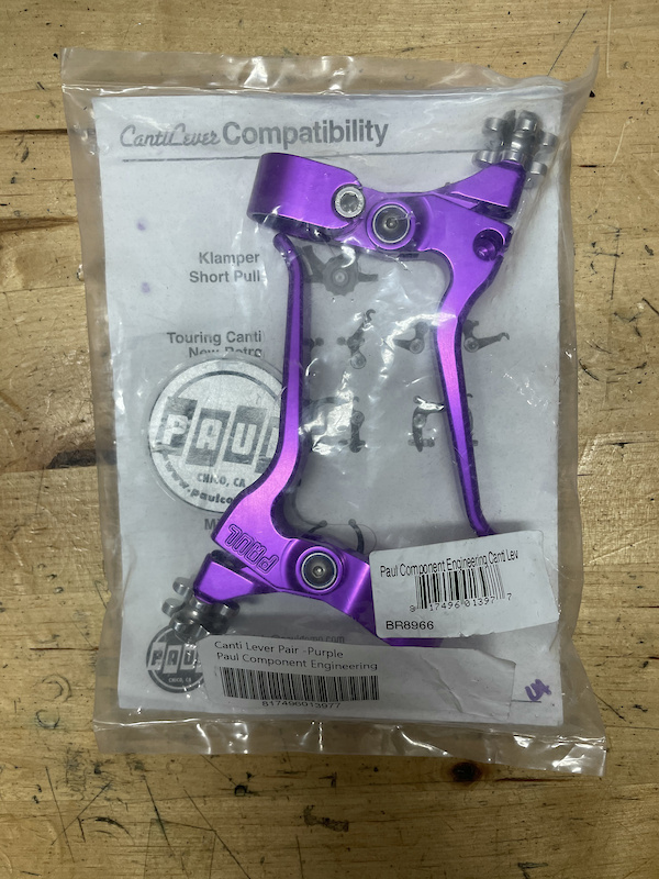 Paul Component Canti Lever Set Purple Short Pull 22.2 For Sale