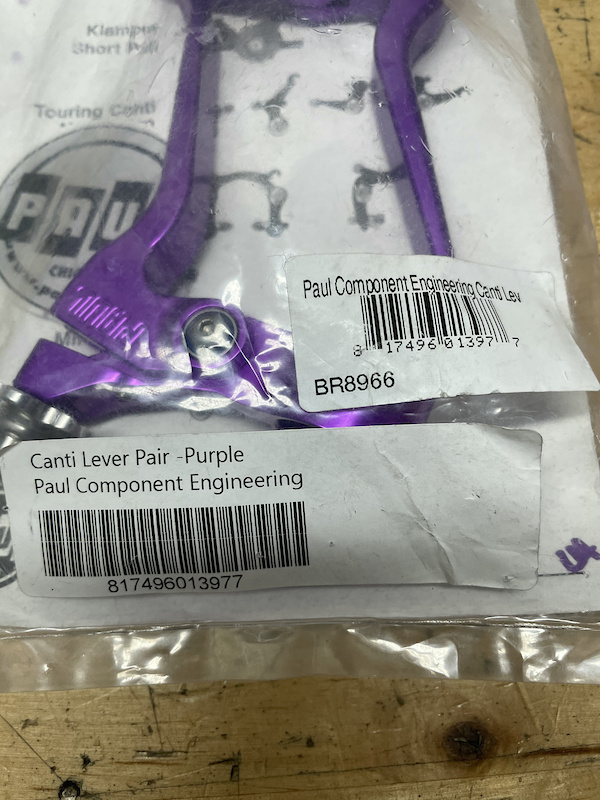 Paul Component Canti Lever Set Purple Short Pull 22.2 For Sale