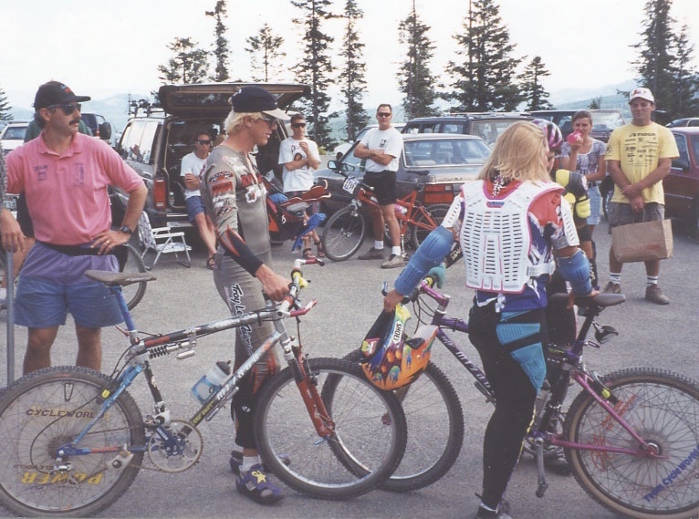 Greg Herbold at the 1994 Mt Spokane NORBA race where he sat next to 12-year-old me on the DH shuttle bus and then took a run with me, showing me all his secret racing lines.
