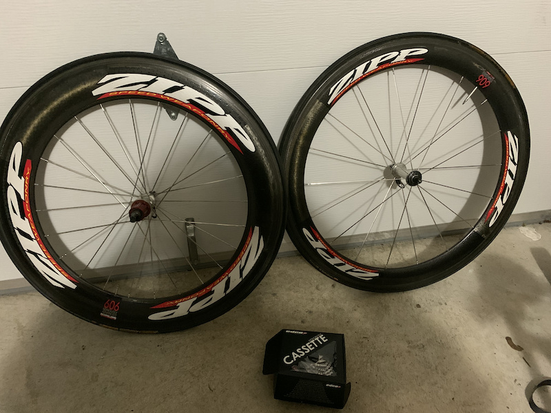 Zipp 606 tubular wheel set For Sale