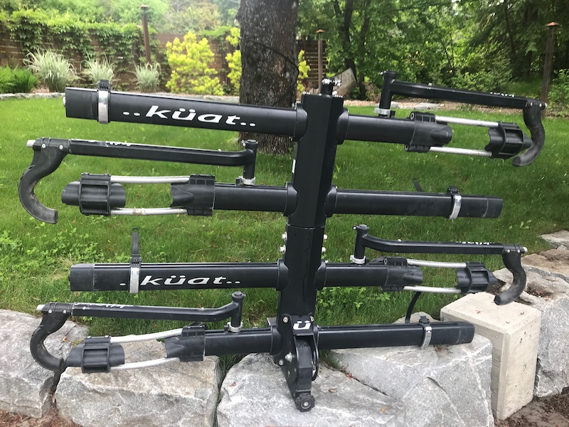 2017 kuat 4 bike rack with nv 2 0 add on stand loaded for sale