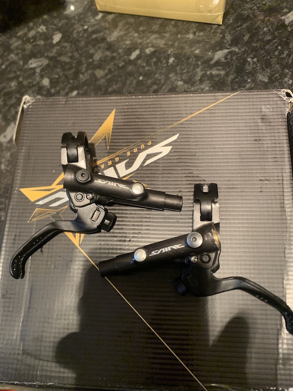 Shimano levers saint and zee, zee front brake For Sale