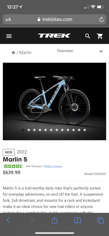 trek marlin 5 azure