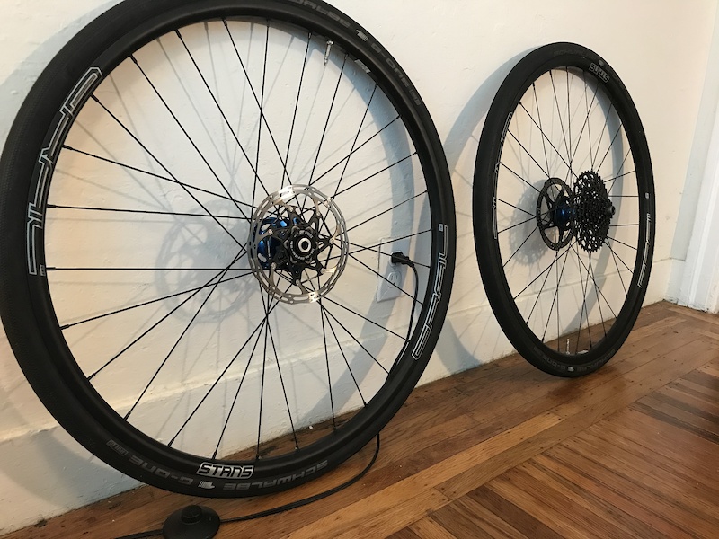 2020 wheelset carbon Stans Grail CB7/BLUE Phil Wood hubset For Sale
