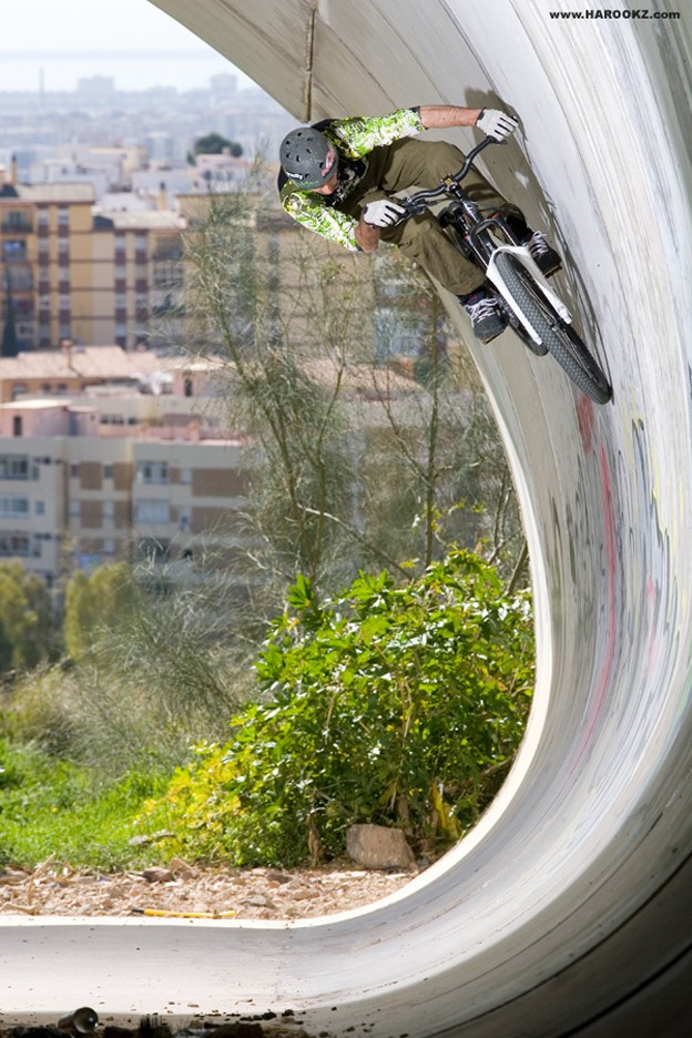 Getting some vert on in Spain. by Harookz