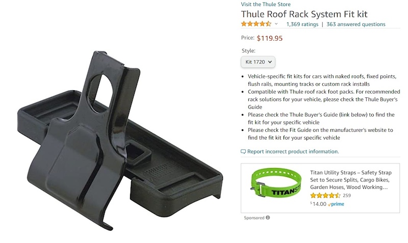 Complete Thule Rack System For Sale