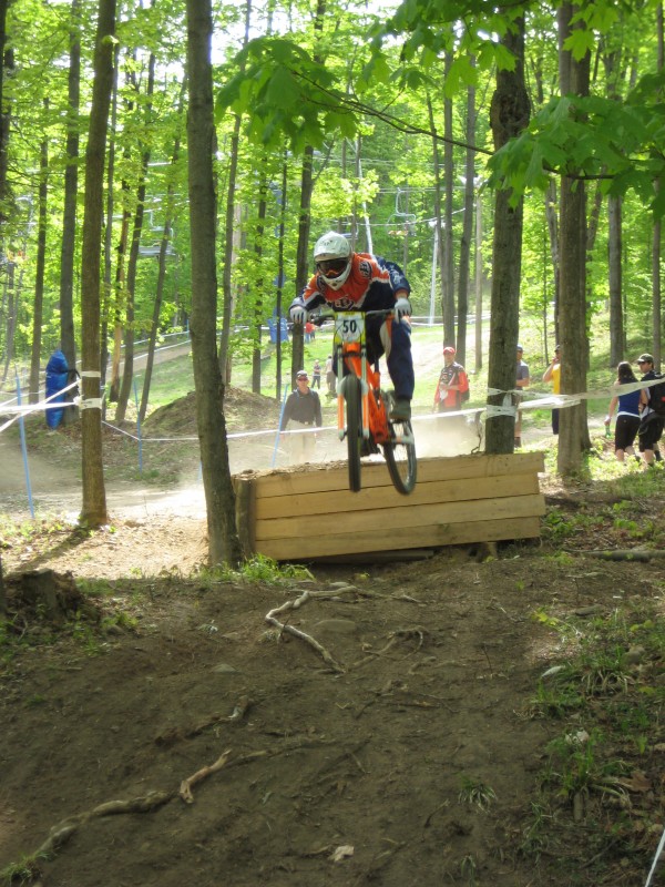 little jump near the end of the course