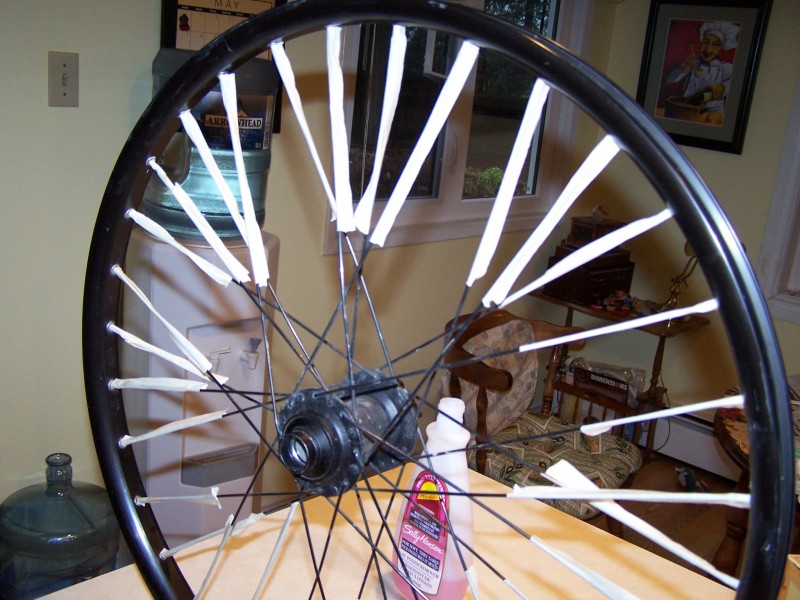 painting bike wheels