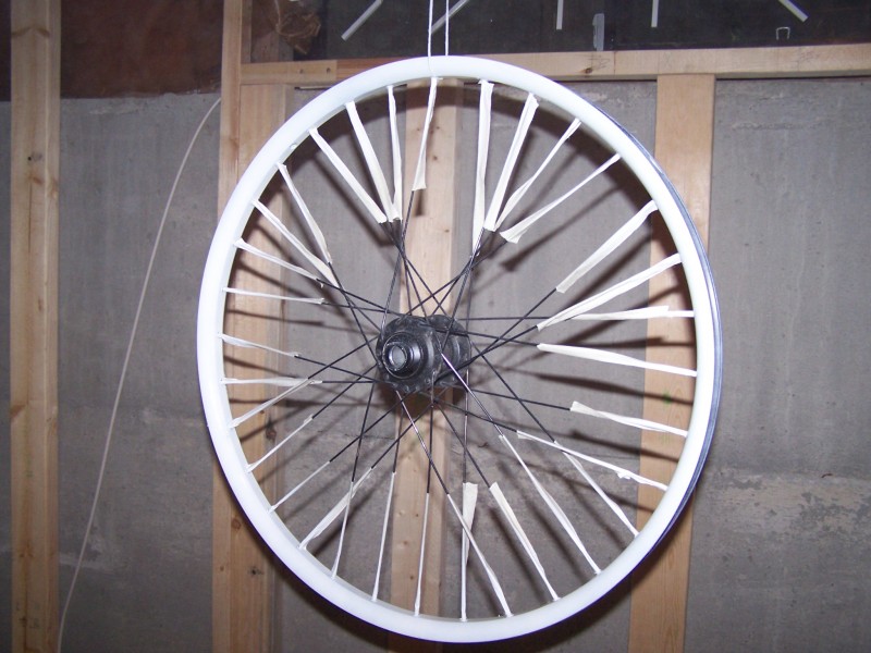 painting bicycle rims