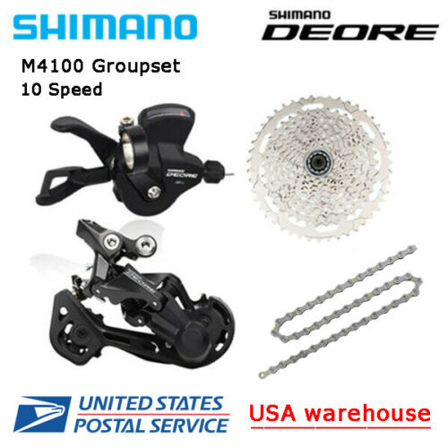 Shimano Deore M4100 10S Drivetrain Groupset 42/46T MTB For Sale