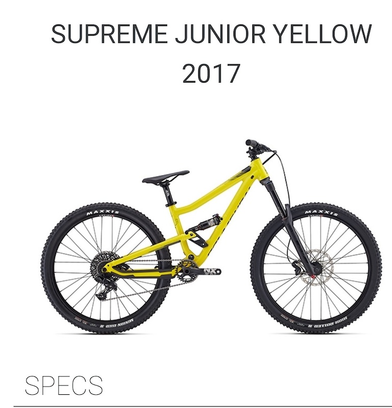 commencal supreme jr for sale