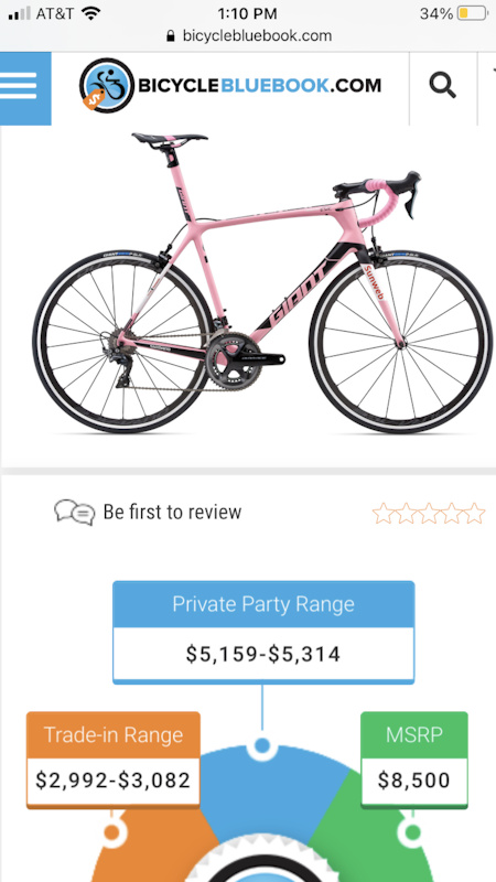 2018 Giant TCR Advanced SL Maglia Rosa Special Edition For Sale 2018 Giant TCR Advanced SL Maglia Rosa Special Edition For Sale