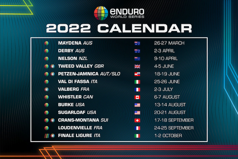 Enduro World Series Releases 11 Round Race Calendar For 2022 Pinkbike