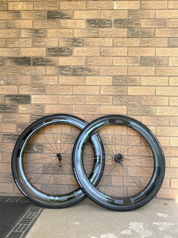 2019 Hed Jet 6 Plus Black Alu/Carbon Clincher Rim Brake For Sale