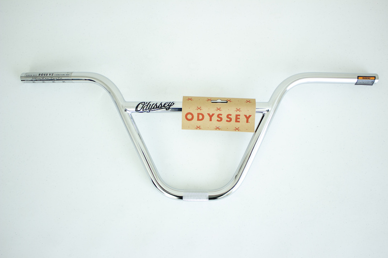 2021 ODYSSEY BMX BIKE BOSS V2 9.25" RISE CHROME HANDLEBARS For Sale