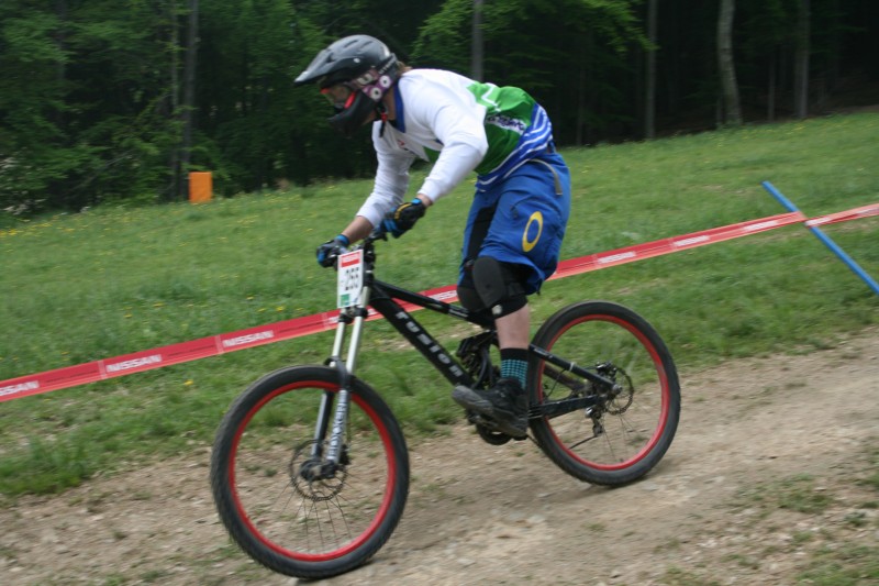 Slovenian rider in top section