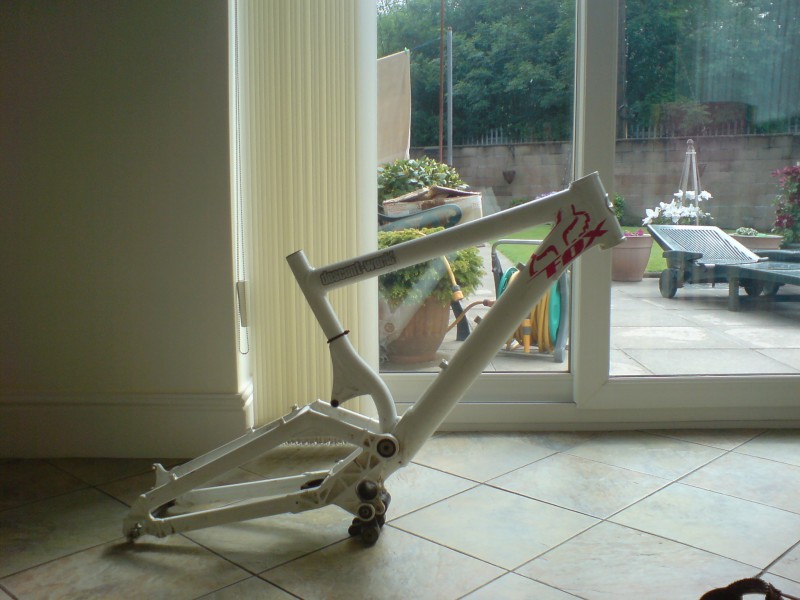 my new giant dh team frame finaly arrived this morning !