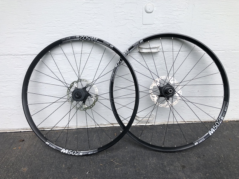 DT Swiss M502 rims on Bontrager Rapid Drive hubs For Sale