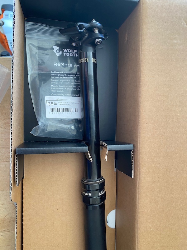 2019 Rock Shox Reverb 175mm Dropper with Cable and Remote For Sale
