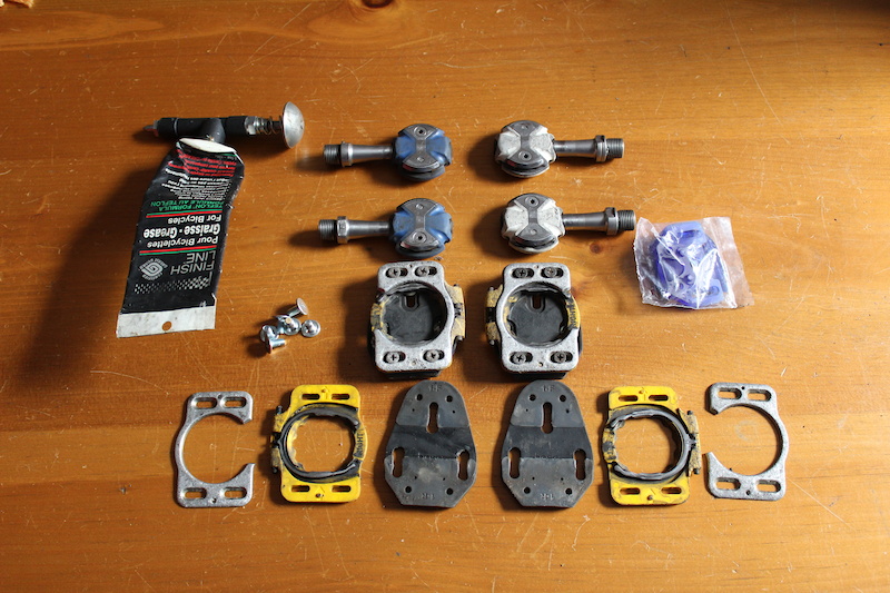 2 SPEEDPLAY ZERO Stainless pedals gun cleats SHIP INCL For Sale