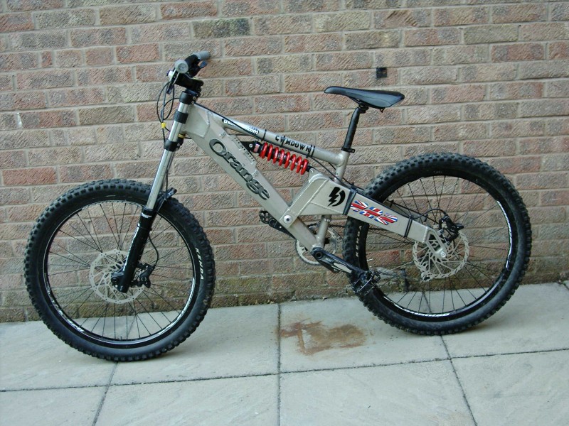 orange 222 downhill bike