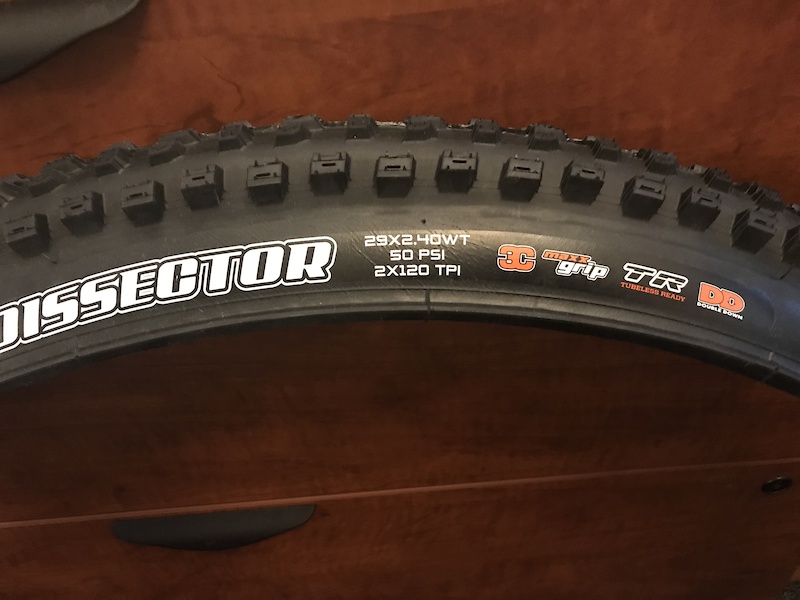 Maxxis Dissector 29/2.4 DD MaxGrip Tire - NEW For Sale