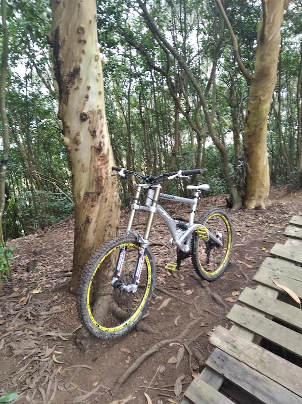 Not the most comon bike in your local trails...