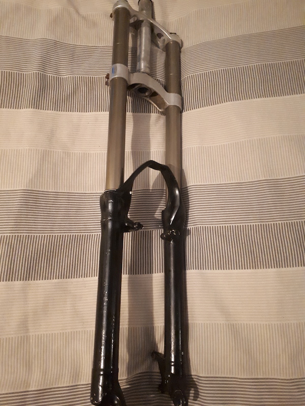 Fourche à Suspension Marzocchi Bomber Junior T 26" - Double Couronne - 170 Mm De Débattement - Occasion Fonctionnelle