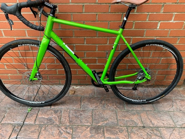 olive green bicycle