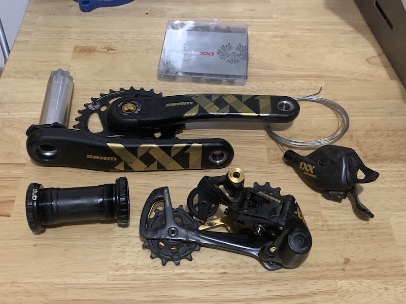 2020 Sram XX1 Eagle 12 speed drivetrain gold For Sale