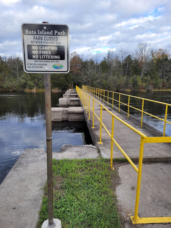 Bata Island Access Bridge Hiking Trail Quinte West