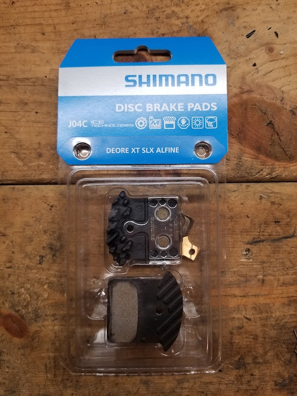 2021 Shimano XT Brake Pads. J04C. Metal. Finned For Sale