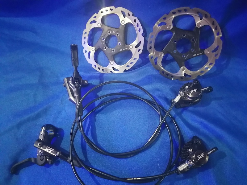Shimano M8000 XT Brake Set finned pads Ice Tech Rotors For Sale