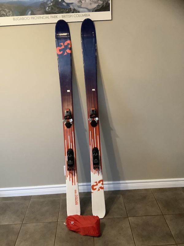 G3 District 100 back country skis with skins For Sale
