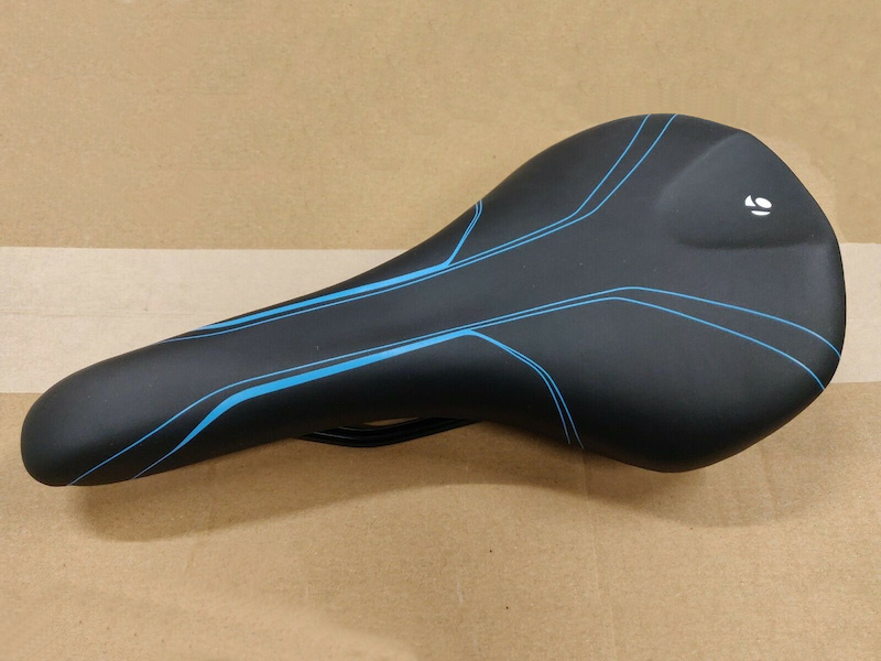 NEW Bontrager Evo 1.5 Saddle Black Cyan For Sale