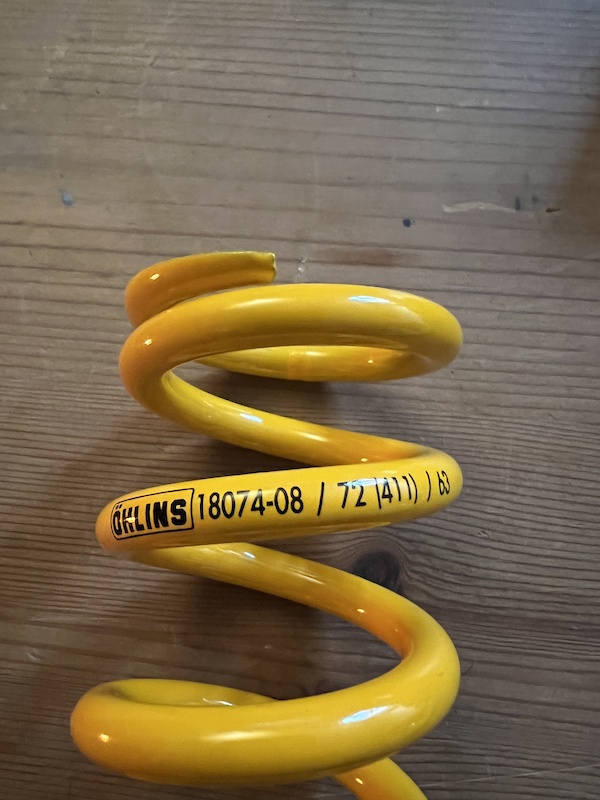 2021 Ohlins rear shock spring 411 lbs x 2.5 / 63mm stroke For Sale