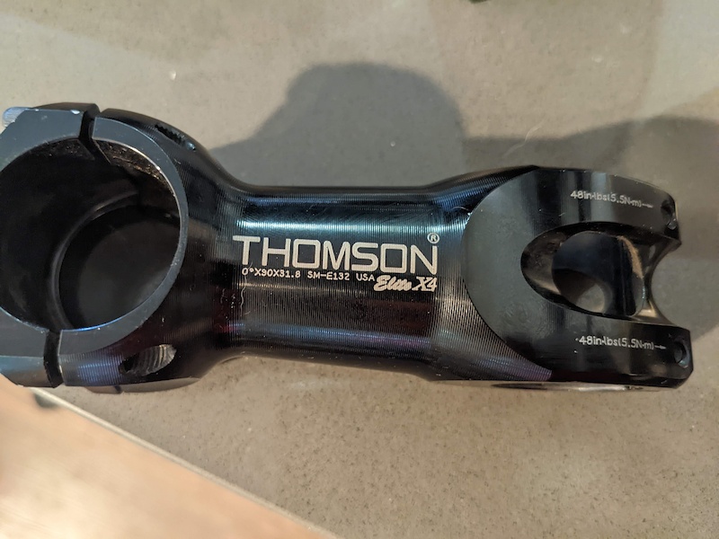 THOMSON elite x4 stem 90mm シルバー Thomson Elite X4 31.8 THOMSON ELITE X4 90MM 31.8MM SILVER